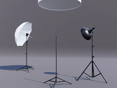 Professional Projection Monitoring Equipment With High Definition Cameras Adjustable Stands And Mounting Accessories 3d model