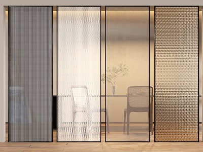 Glass partition model