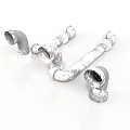 Industrial Metal Pipe Fittings Including Elbow And Tee Connectors For Plumbing