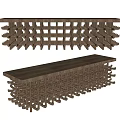 New Chinese Style Table Decoration Table Display Table Bar Reception Table 3d model