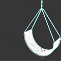 Stylish Brown Hanging Chair With Textured Fabric And Suspension Ropes For Modern Home Decor