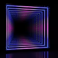 Commercial LED Light Equipment With Square Design Blue Pink Strips Visual 3d model