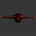 Monkey Standing Pose With Arms Outstretched 3D Model Digital Rendering