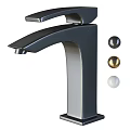 Modern Black Faucet Design With Three Colored Balls In Black Gold And White