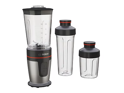 Modern Blender Appliance With Portable Transparent Cups For Daily Kitchen Use 3d model