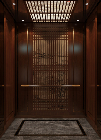 Chinese elevator car 3d model