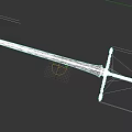 Decorative Medieval Sword With Intricate Hilt Design And Engraved Blade