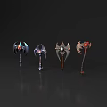 Magic Eye Tomahawk Magic Tomahawk Magic Warhammer Game Tomahawk Weapon Cold Weapon Orc Axe 3d model