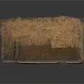Traditional Thatched House Structure With Stone Walls Thatch Roof And Wooden Frame