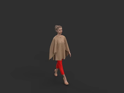Cape Coat Coat Coat 3d model
