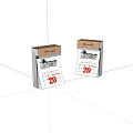 Decorative 20 Calendar Wall Hanging With Brown Lid And White Box Design