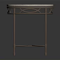Elegant Round Side Table With Marble Tabletop And Delicate Metal Legs