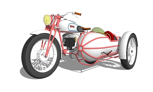 Modern Motorcycle 3d model