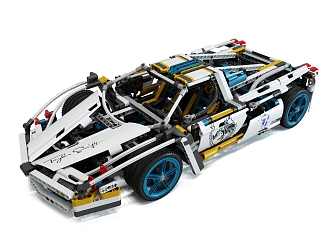 Lego toy racing Modern toy car 3d model