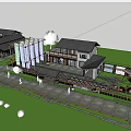 New Chinese Dyeing Workshop 3d model