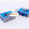 Blue and White NAKIS Brand Daily Necessities Packaging Boxes with Product Images and Barcodes