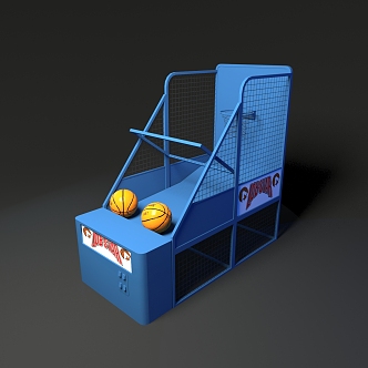 modern game basketball stand 3d model