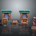 Altar Altar Temple Shrine Hero Altar Cartoon Building Outdoor Items Realistic 3d model