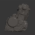 modern engine motorcycle engine motorcycle engine single cylinder engine 3d model