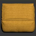 Modern Orange Single Sofa Upholstered Fabric Design For Living Room Comfort