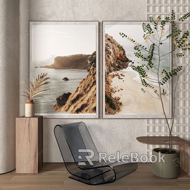 modern landscape painting abstract decorative painting model