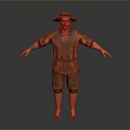 Workers Farmers European Workers Mechanic Builders Repairers Miners Digger Workers Characters 3d model