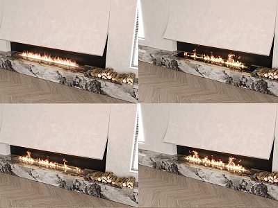 Modern Fireplace Electronic Flame Fireplace model