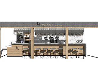 Modern Cashier 3d model