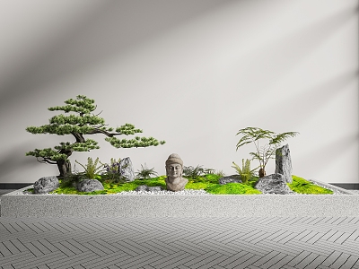 New Chinese landscape sketch pine landscape 3d model