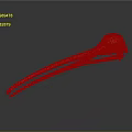 Bird Skull With Long Beak On Dark Background Showing Reflection On Smooth Surface