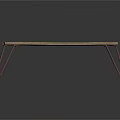 Rustic Wooden Table With Metal Legs For Modern Home Furniture Decor
