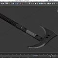 Tool Axe Open Mountain Axe Low Face Number Low Model Simple Model Game Sub-era Film and Television Level Super Realistic High Precision 3d model