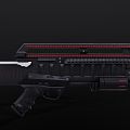 Modern Science Fiction Rifle Modern Gun Firearms Weapon Rifle Submachine Gun War Military World War II Ammunition Toy Gun Science Fiction 3d model