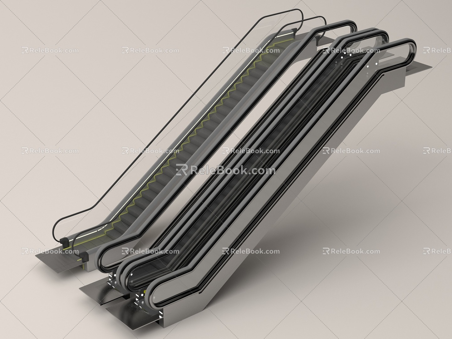 Escalator Escalator Elevator Escalator Elevator Mall Elevator 3d model