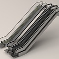 Escalator Escalator Elevator Escalator Elevator Mall Elevator 3d model