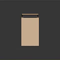 Golden Metal Worktable With Foldable Legs And Reflective Surface On Dark Background