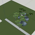 Modern Visitor Center With Green Roof And Glass Facade Surrounded By Lawn And Trees