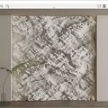 Natural Textured Wall Surface with Green Plant in Modern Interior Decor