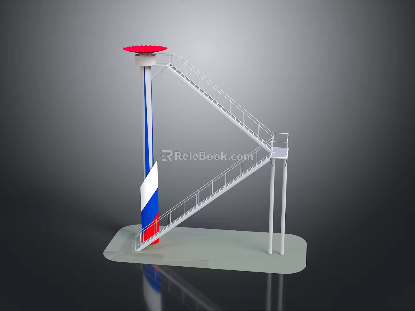 Tower defense sentry tower air defense watchtower observatory tower loft 3d model