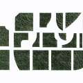 Stylish Green Floral Design With Abstract Geometric Shapes And Patterns for Modern Interior Decor