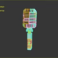 Microphone Amplifier Capacitor Microphone High-end Microphone Wheat Desktop Microphone Broadcasting Microphone 3d model