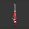 Modern Red Motorcycle With Sleek Aerodynamic Body Sporty Design And Glossy Finish
