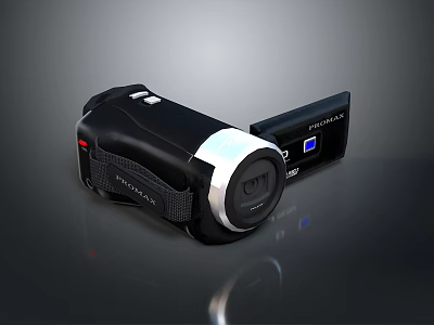 High Quality Digital Video Camera With HD Recording And LCD Screen For Computer Users 3d model