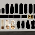 Various Shapes Of Decorative Wall Mirrors With Modern Design Styles For Home Decor