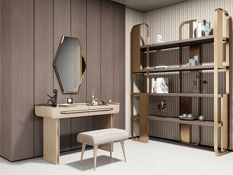 Light Luxury Dressing Table 3d model