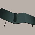 Modern Green Velvet Lounge Chair With Comfortable Design And Metal Frame