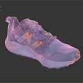 Stylish Blue Orange Red Sports Shoes With Modern Design And Comfortable Grip Sole For Daily Use