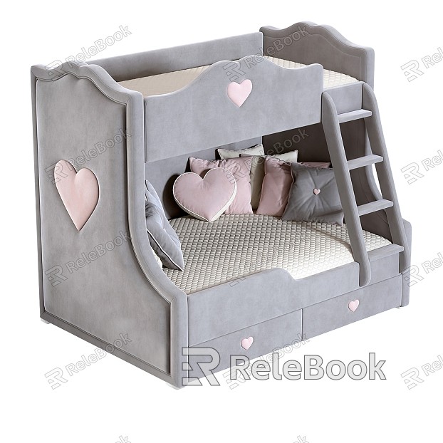 Modern Bed and Child Double Bed model