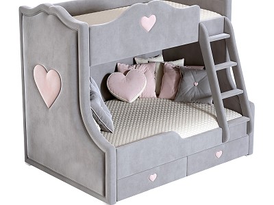 Modern Bed and Child Double Bed model