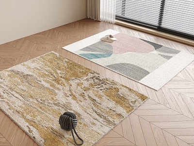 Quiet Square Carpet 3d model